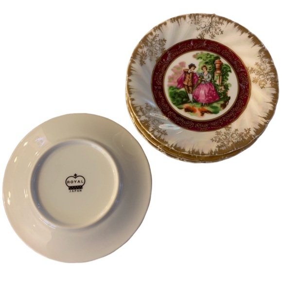 Victorian Royal Japan - Set of 4 Plates and 1 Serving Platter - Picture 4 of 6